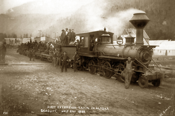 First Locomotive Skagway, Alaska by H.C. Barley
