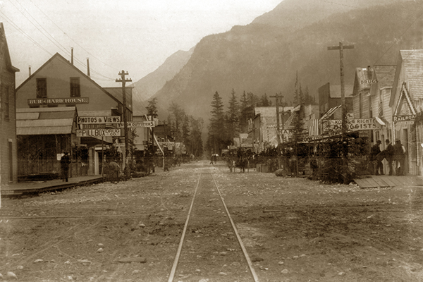 Broadway. Skagway, Alaska. by H.C. Barley