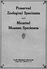 Pacific Biological Laboratories catalog 1929-1930