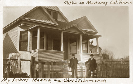 E. K. Barker and Chas J. Kuhnmuench in Monterey 1906